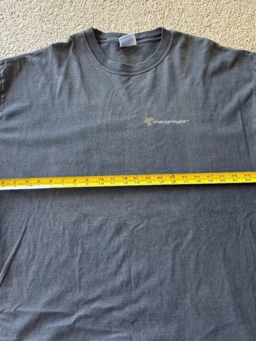 Vintage MacGregor Tech Tee XXL Single Stitch Hanes Beefy Faded Oversized Shirt - Picture 8 of 9